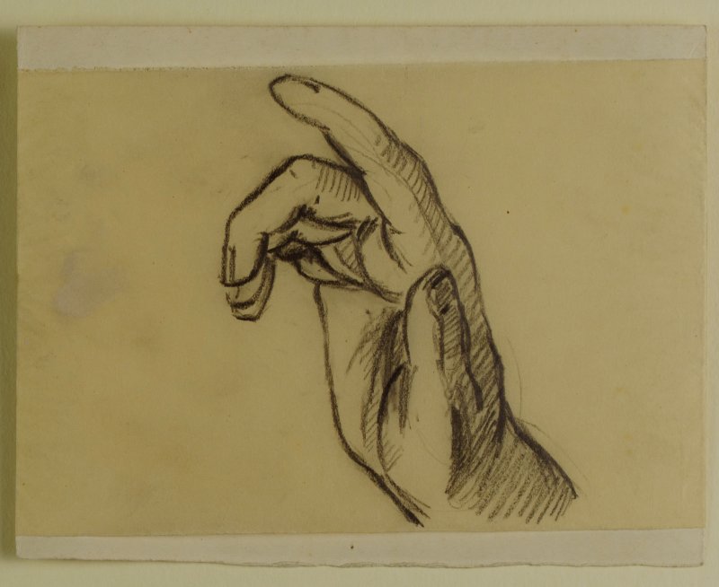1925-1926 ca. - L'ultima cena  (studio di mano con indice alzato)